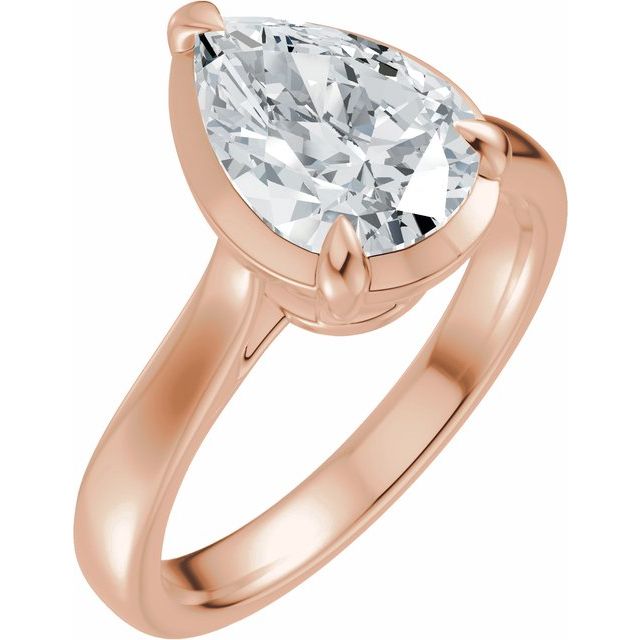 Taylor Engagement Ring - 18ct Rose Gold - Diamond Spread 5