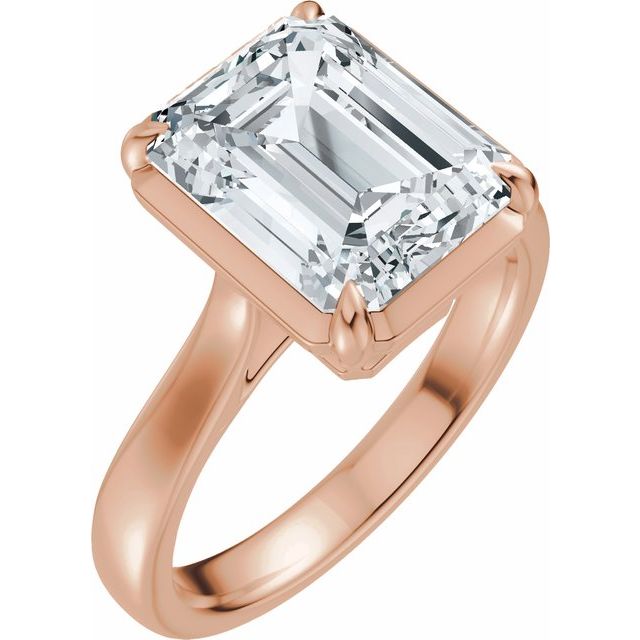 Taylor Engagement Ring - 18ct Rose Gold - Diamond Spread 5