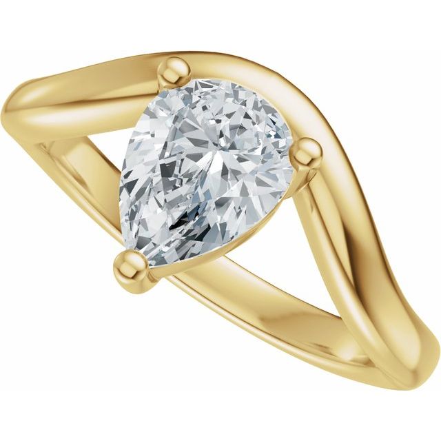 Scarlett Engagement Ring - 10ct Yellow Gold - Diamond Spread 1