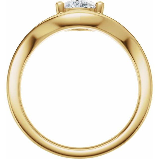 Scarlett Engagement Ring - 10ct Yellow Gold - Diamond Spread 1