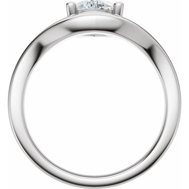 Scarlett Engagement Ring - 10ct White Gold - Diamond Spread 1