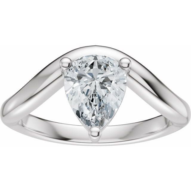 Scarlett Engagement Ring - 10ct White Gold - Diamond Spread 1