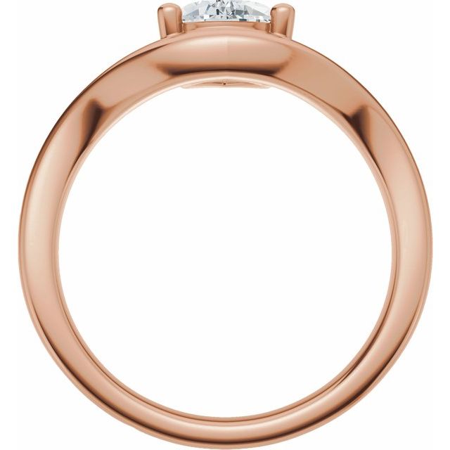 Scarlett Engagement Ring - 10ct Rose Gold - Diamond Spread 1