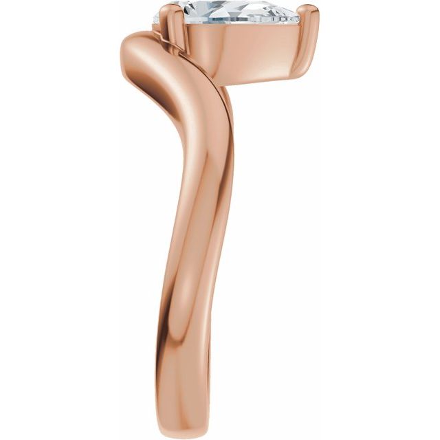 Scarlett Engagement Ring - 10ct Rose Gold - Diamond Spread 1