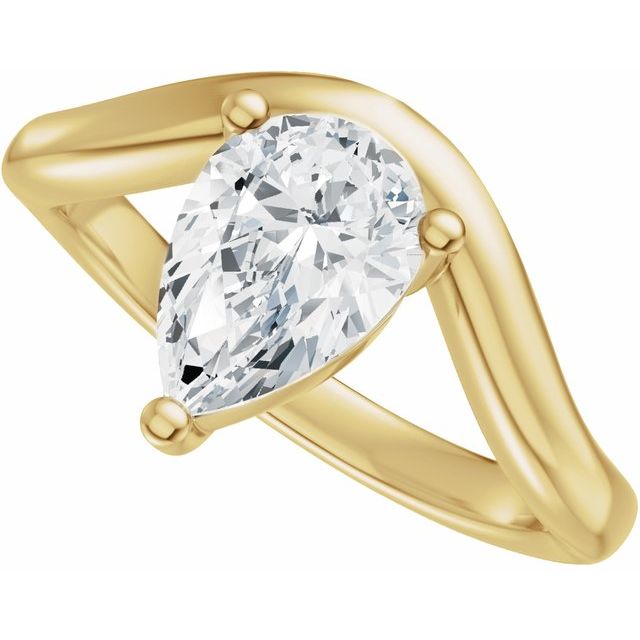 Scarlett Engagement Ring - 10ct Yellow Gold - Diamond Spread 2