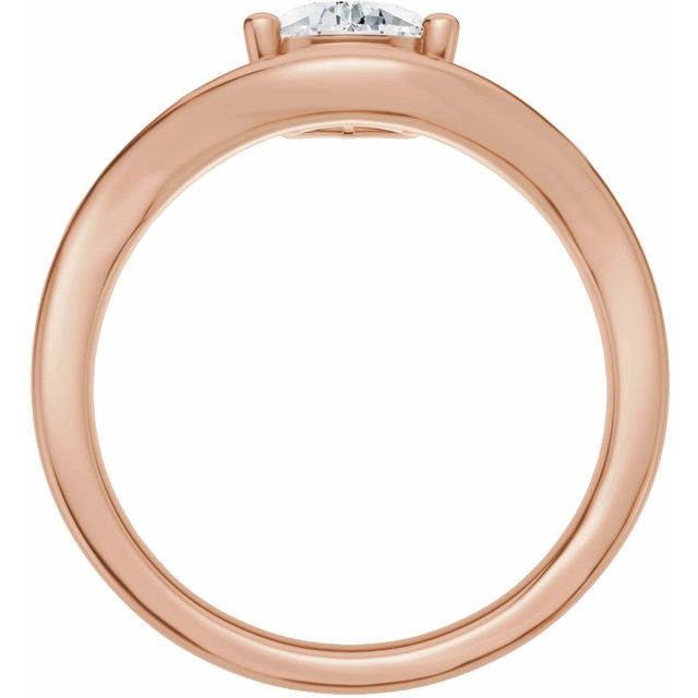 Scarlett Engagement Ring - 10ct Rose Gold - Diamond Spread 2