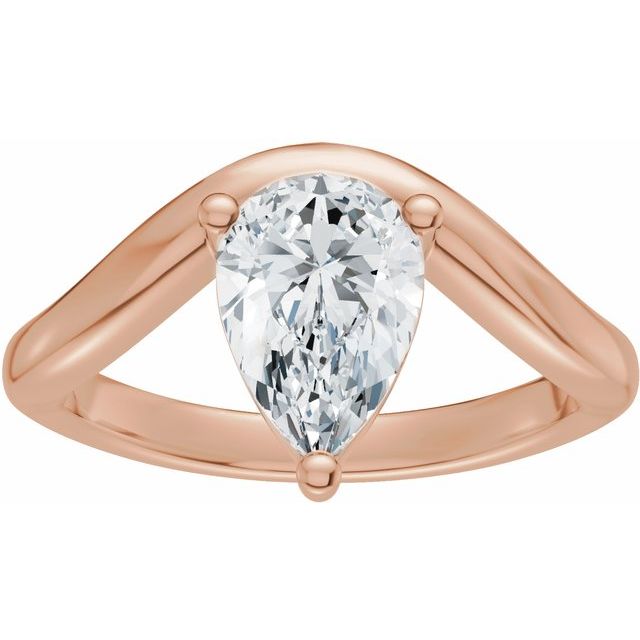Scarlett Engagement Ring - 10ct Rose Gold - Diamond Spread 2