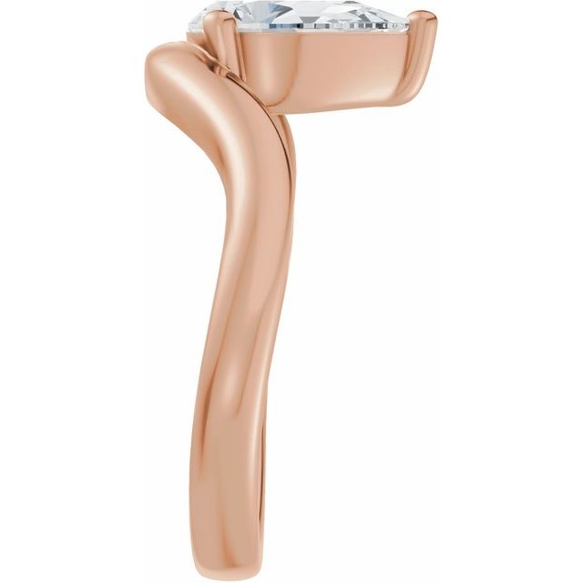Scarlett Engagement Ring - 10ct Rose Gold - Diamond Spread 2