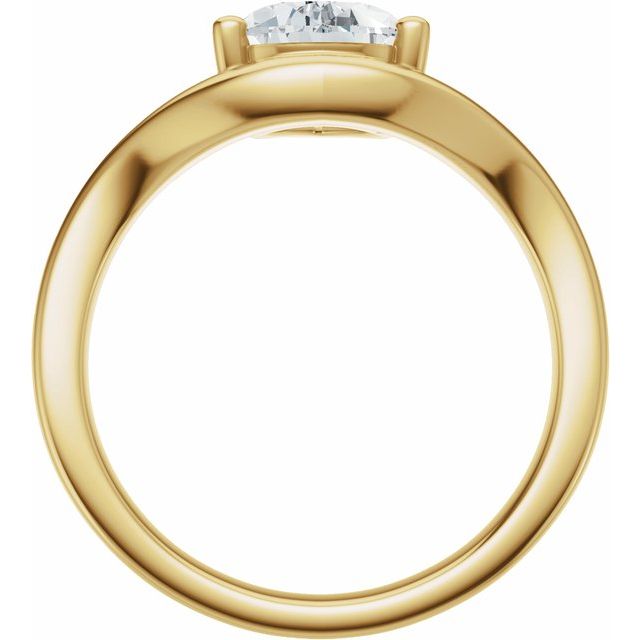 Scarlett Engagement Ring - 10ct Yellow Gold - Diamond Spread 3