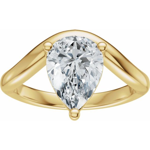 Scarlett Engagement Ring - 10ct Yellow Gold - Diamond Spread 3