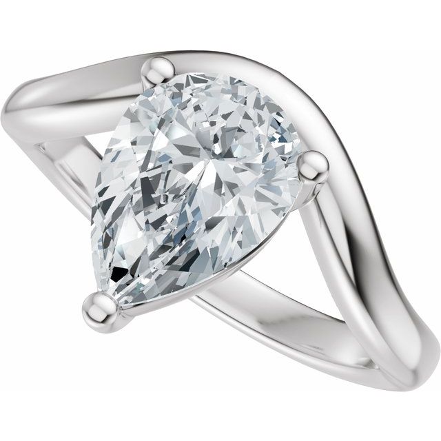 Scarlett Engagement Ring - 10ct White Gold - Diamond Spread 3