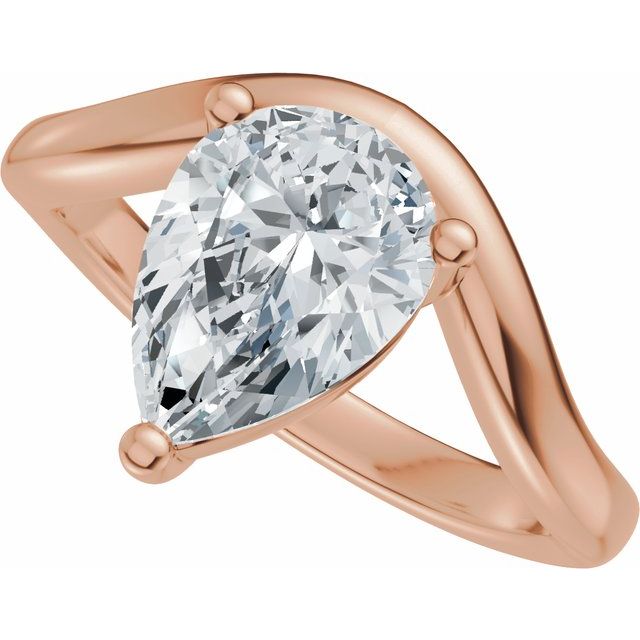 Scarlett Engagement Ring - 10ct Rose Gold - Diamond Spread 3