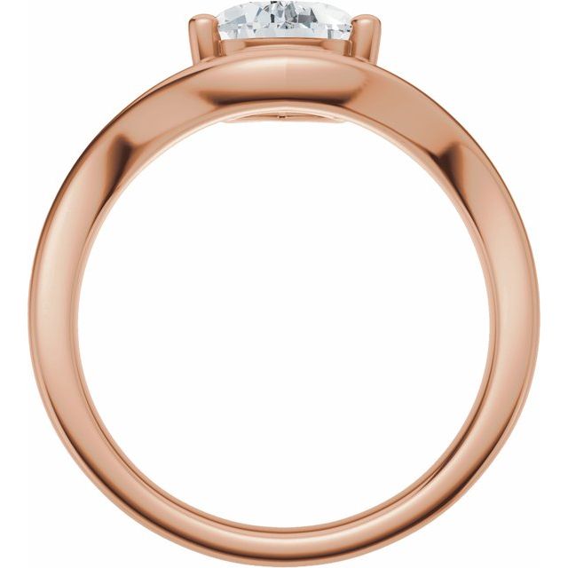 Scarlett Engagement Ring - 10ct Rose Gold - Diamond Spread 3