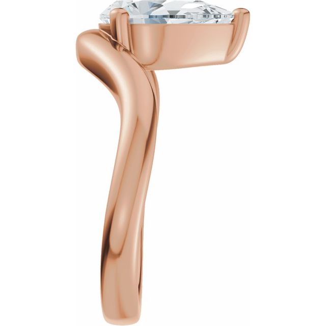 Scarlett Engagement Ring - 10ct Rose Gold - Diamond Spread 3
