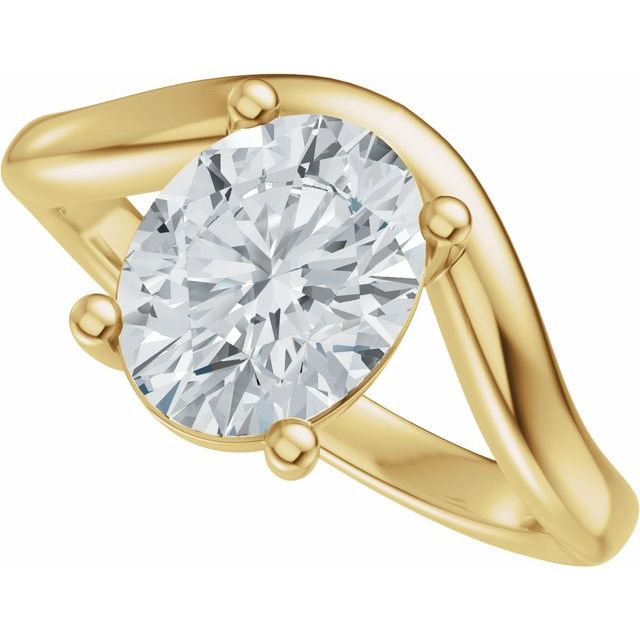 Scarlett Engagement Ring - 10ct Yellow Gold - Diamond Spread 1