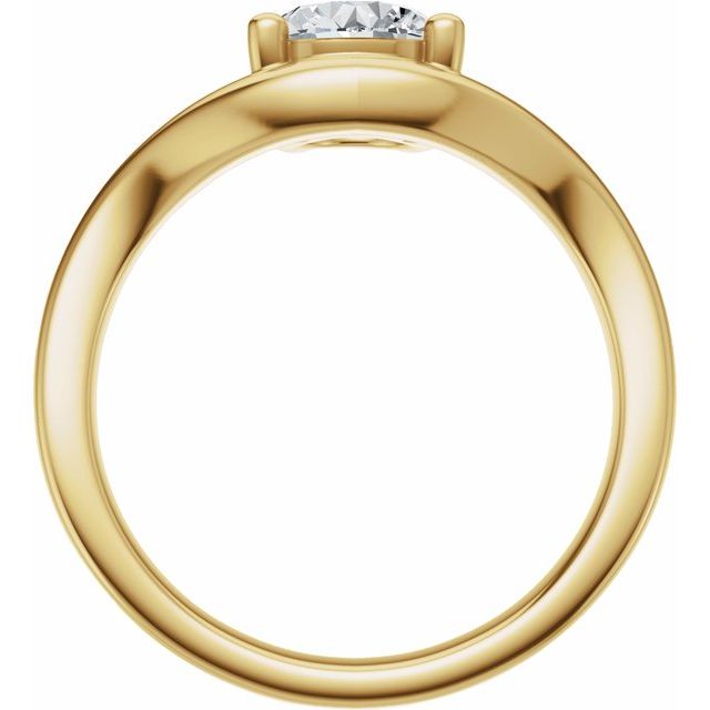 Scarlett Engagement Ring - 10ct Yellow Gold - Diamond Spread 1