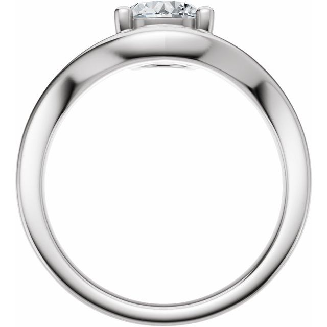 Scarlett Engagement Ring - 10ct White Gold - Diamond Spread 1