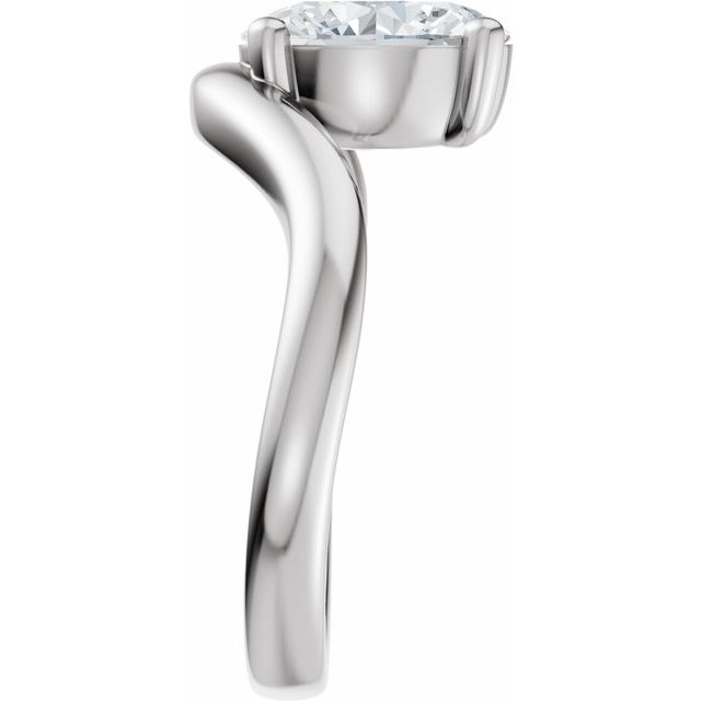 Scarlett Engagement Ring - 10ct White Gold - Diamond Spread 1
