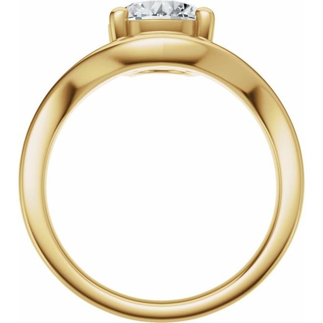 Scarlett Engagement Ring - 10ct Yellow Gold - Diamond Spread 2