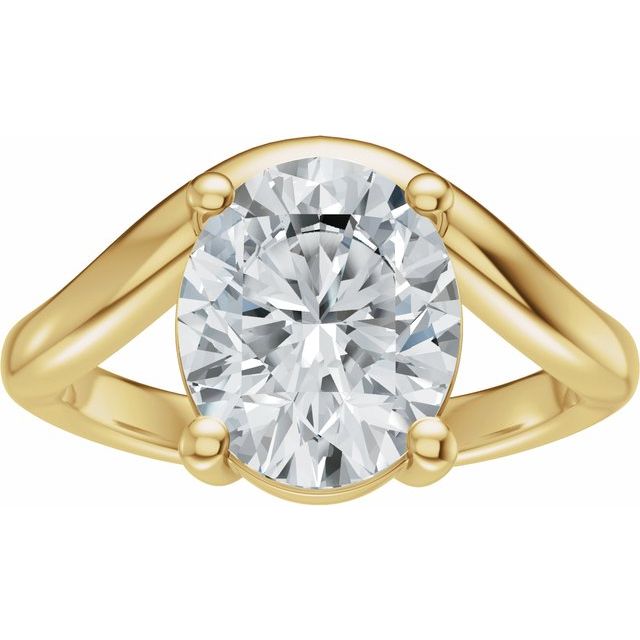 Scarlett Engagement Ring - 10ct Yellow Gold - Diamond Spread 2