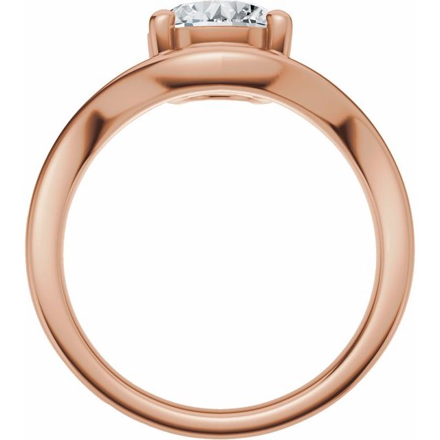 Scarlett Engagement Ring - 10ct Rose Gold - Diamond Spread 2