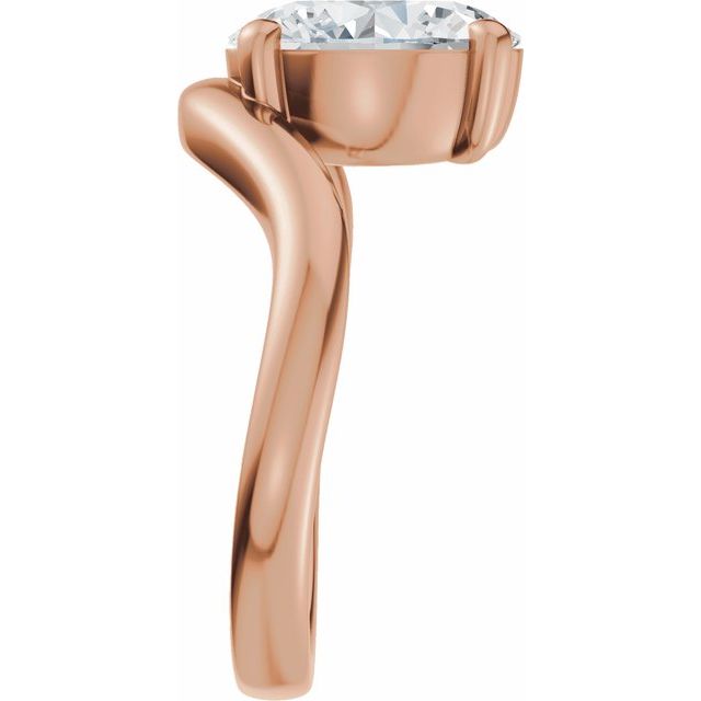 Scarlett Engagement Ring - 10ct Rose Gold - Diamond Spread 2