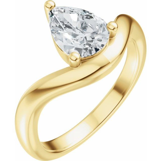 Scarlett Engagement Ring - 18ct Yellow Gold - Diamond Spread 1