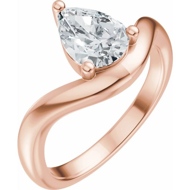Scarlett Engagement Ring - 18ct Rose Gold - Diamond Spread 1
