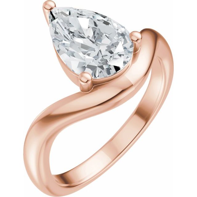 Scarlett Engagement Ring - 18ct Rose Gold - Diamond Spread 3