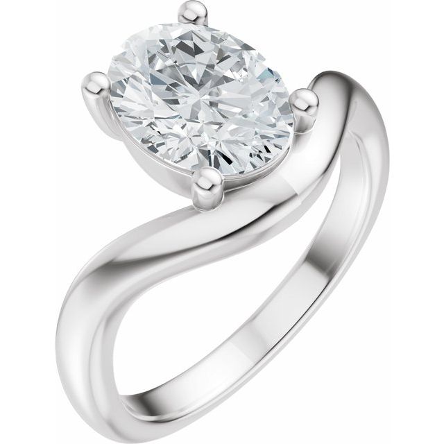 Scarlett Engagement Ring - Platinum - Diamond Spread 1