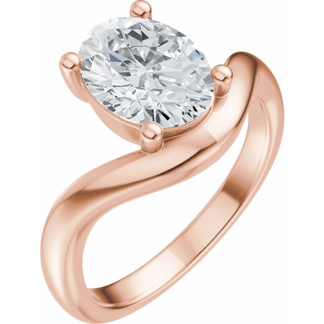 Scarlett Engagement Ring - 18ct Rose Gold - Diamond Spread 1