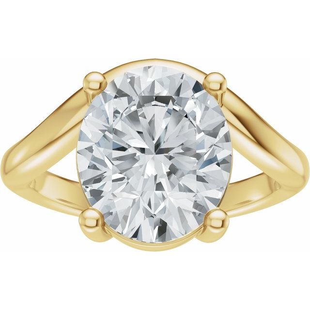 Scarlett Engagement Ring - 10ct Yellow Gold - Diamond Spread 3