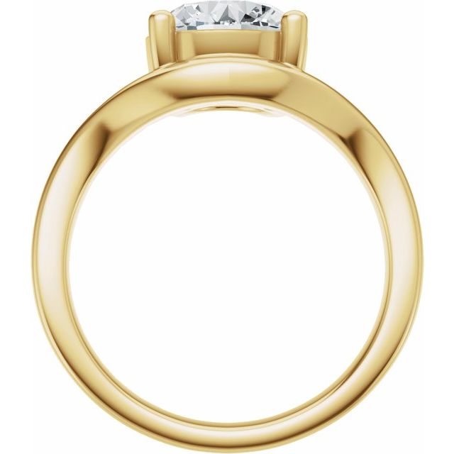 Scarlett Engagement Ring - 10ct Yellow Gold - Diamond Spread 3