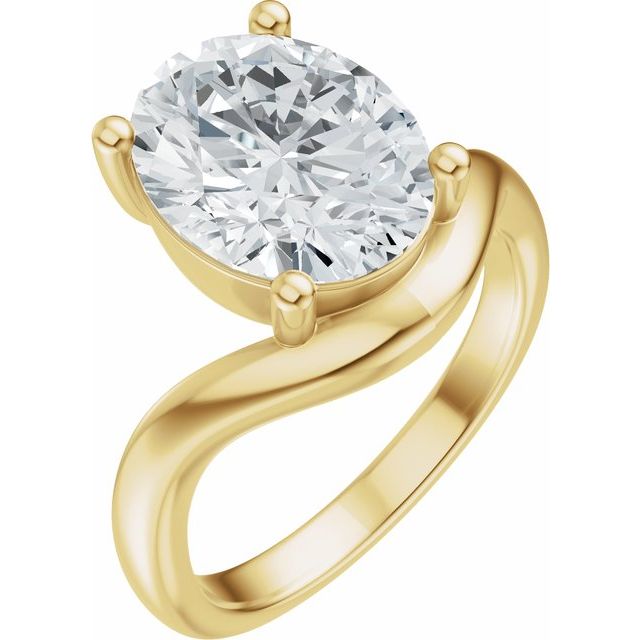 Scarlett Engagement Ring - 18ct Yellow Gold - Diamond Spread 1