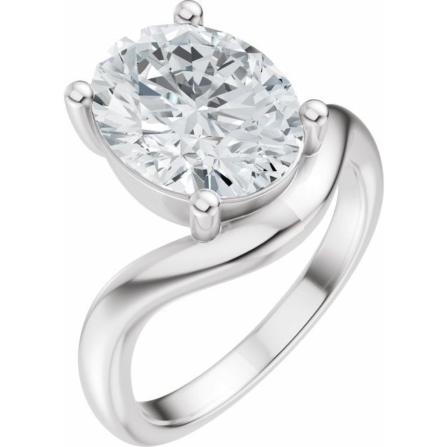 Scarlett Engagement Ring - Platinum - Diamond Spread 5