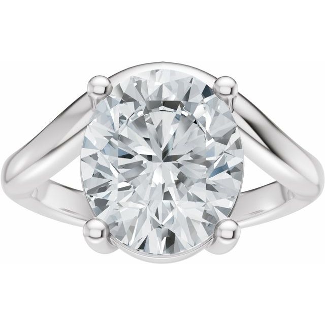 Scarlett Engagement Ring - 10ct White Gold - Diamond Spread 3