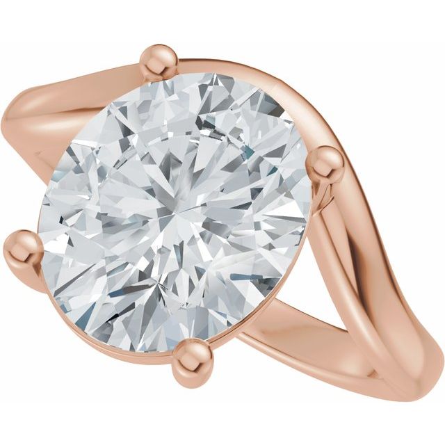 Scarlett Engagement Ring - 10ct Rose Gold - Diamond Spread 3
