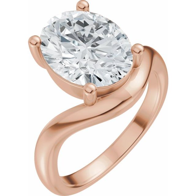 Scarlett Engagement Ring - 18ct Rose Gold - Diamond Spread 5
