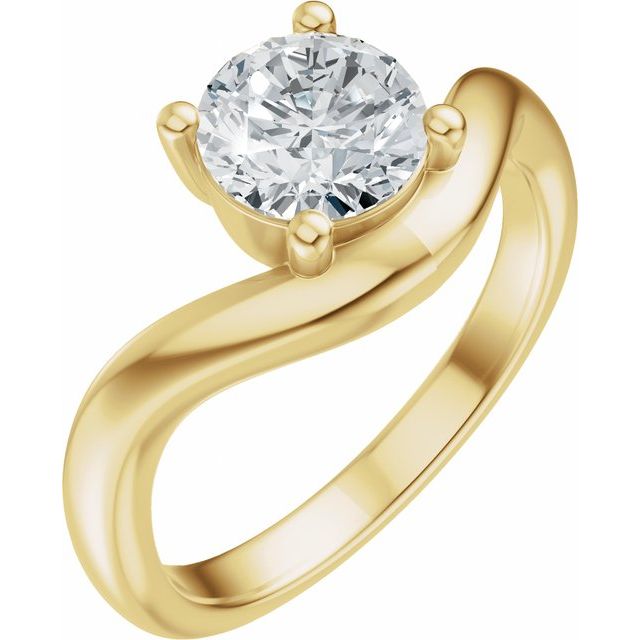 Scarlett Engagement Ring - 18ct Yellow Gold - Diamond Spread 1