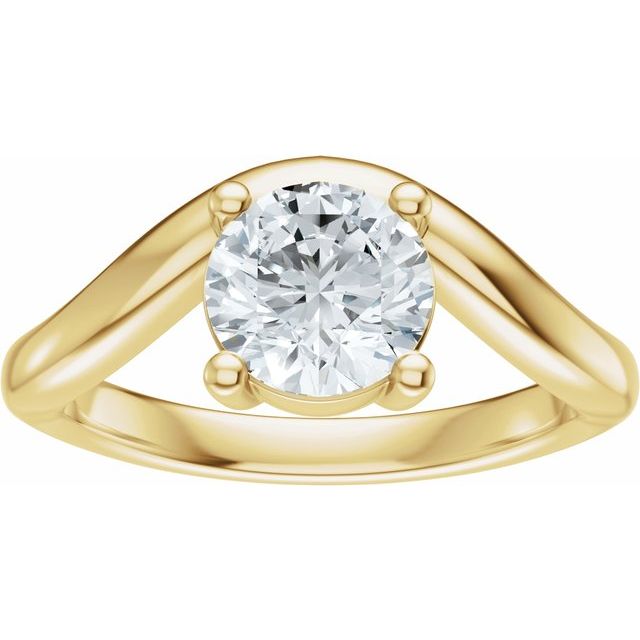 Scarlett Engagement Ring - 10ct Yellow Gold - Diamond Spread 1