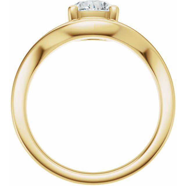 Scarlett Engagement Ring - 10ct Yellow Gold - Diamond Spread 1