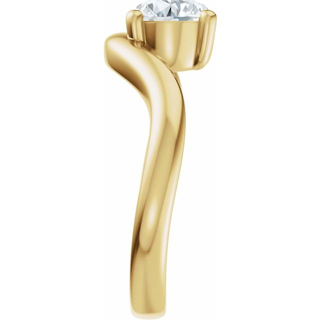 Scarlett Engagement Ring - 10ct Yellow Gold - Diamond Spread 1