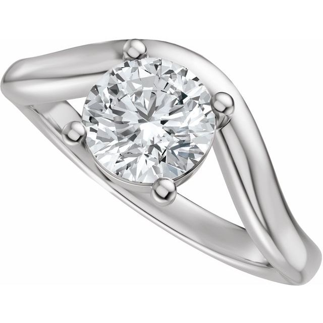Scarlett Engagement Ring - 10ct White Gold - Diamond Spread 1