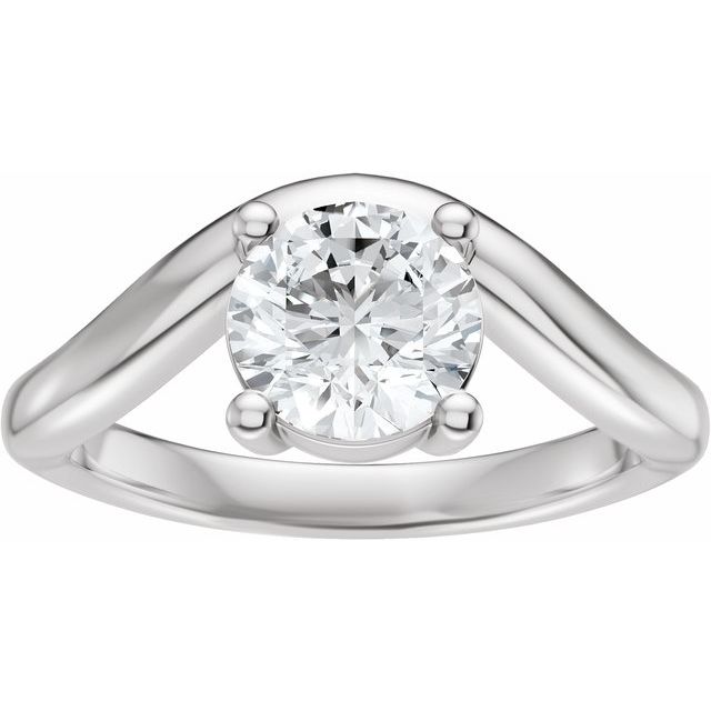 Scarlett Engagement Ring - 10ct White Gold - Diamond Spread 1