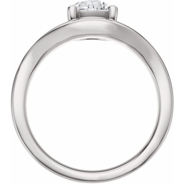 Scarlett Engagement Ring - 10ct White Gold - Diamond Spread 1