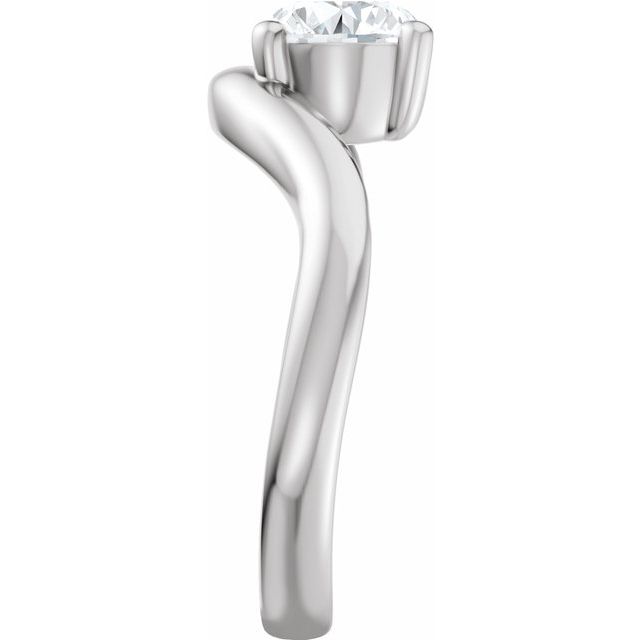 Scarlett Engagement Ring - 10ct White Gold - Diamond Spread 1