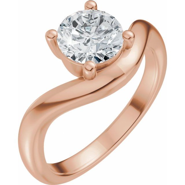 Scarlett Engagement Ring - 18ct Rose Gold - Diamond Spread 1