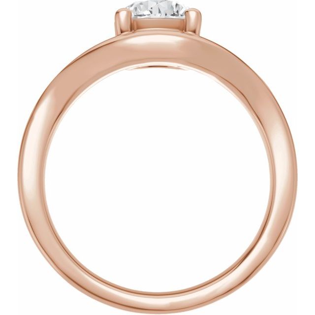 Scarlett Engagement Ring - 10ct Rose Gold - Diamond Spread 1