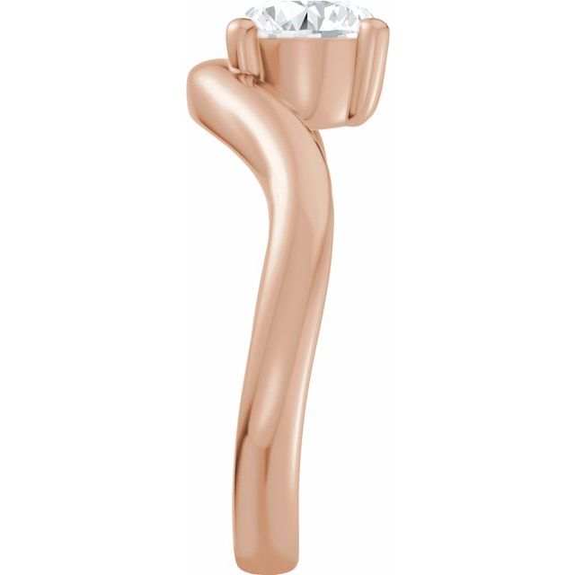 Scarlett Engagement Ring - 10ct Rose Gold - Diamond Spread 1