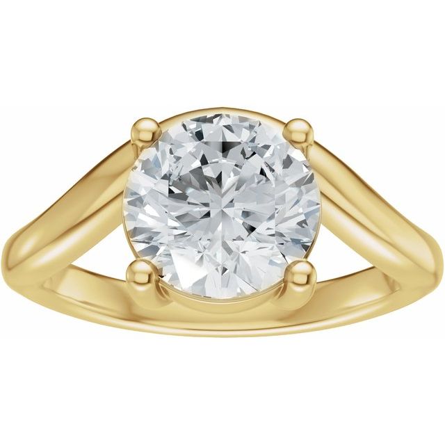 Scarlett Engagement Ring - 10ct Yellow Gold - Diamond Spread 2